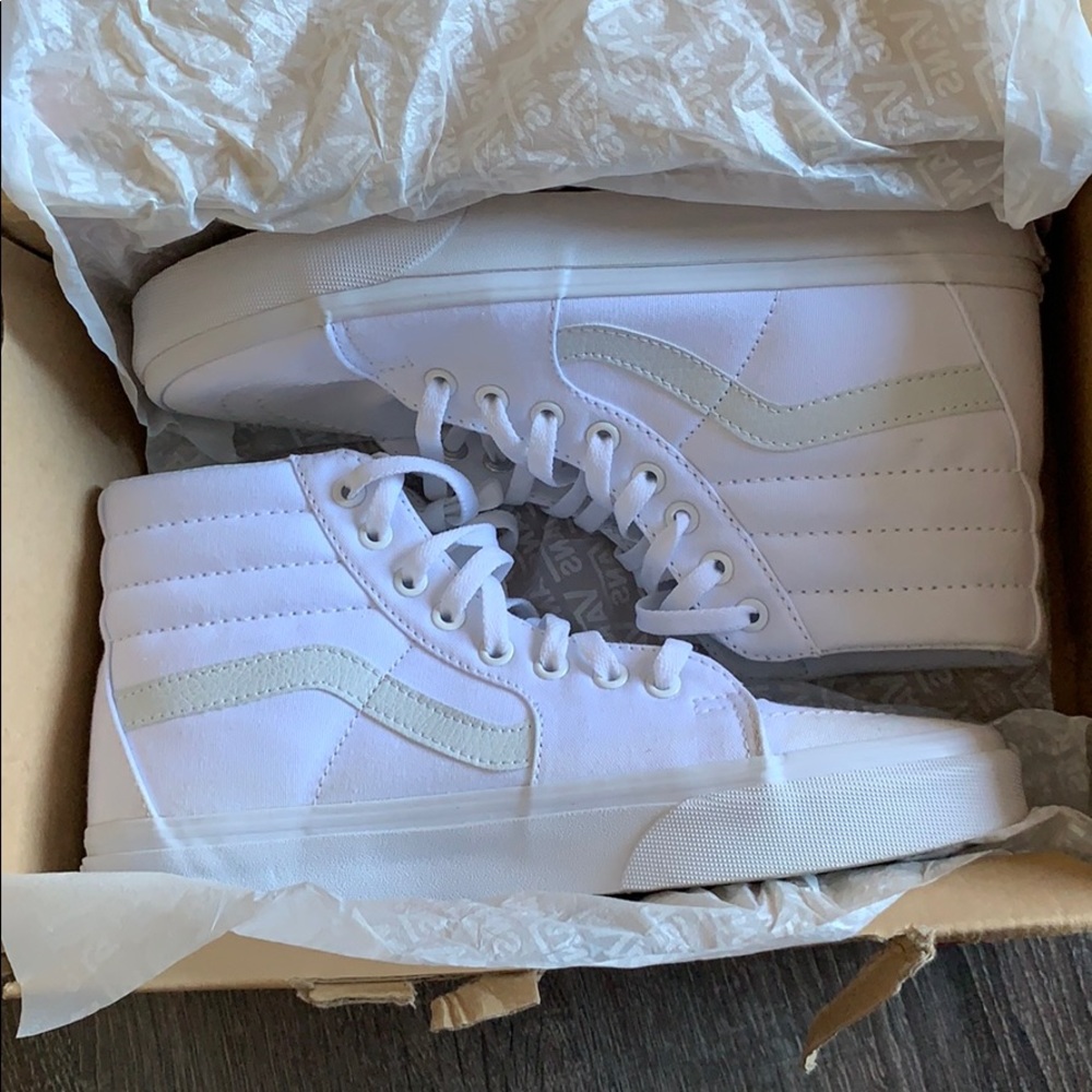 White high top vans